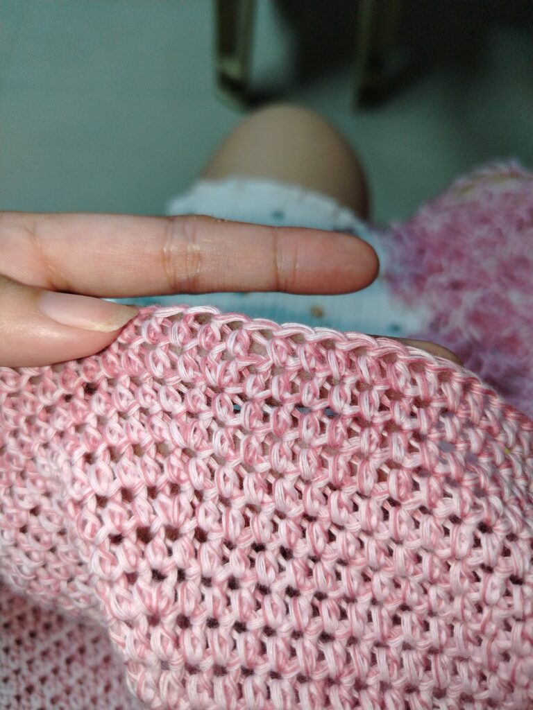 crochet bouquet blanket - pink gradient