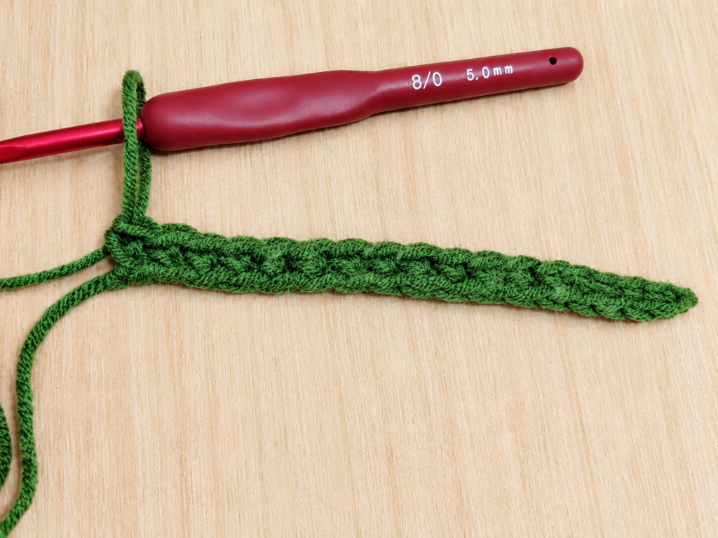 how to read crochet symbols - rows of single crochet 