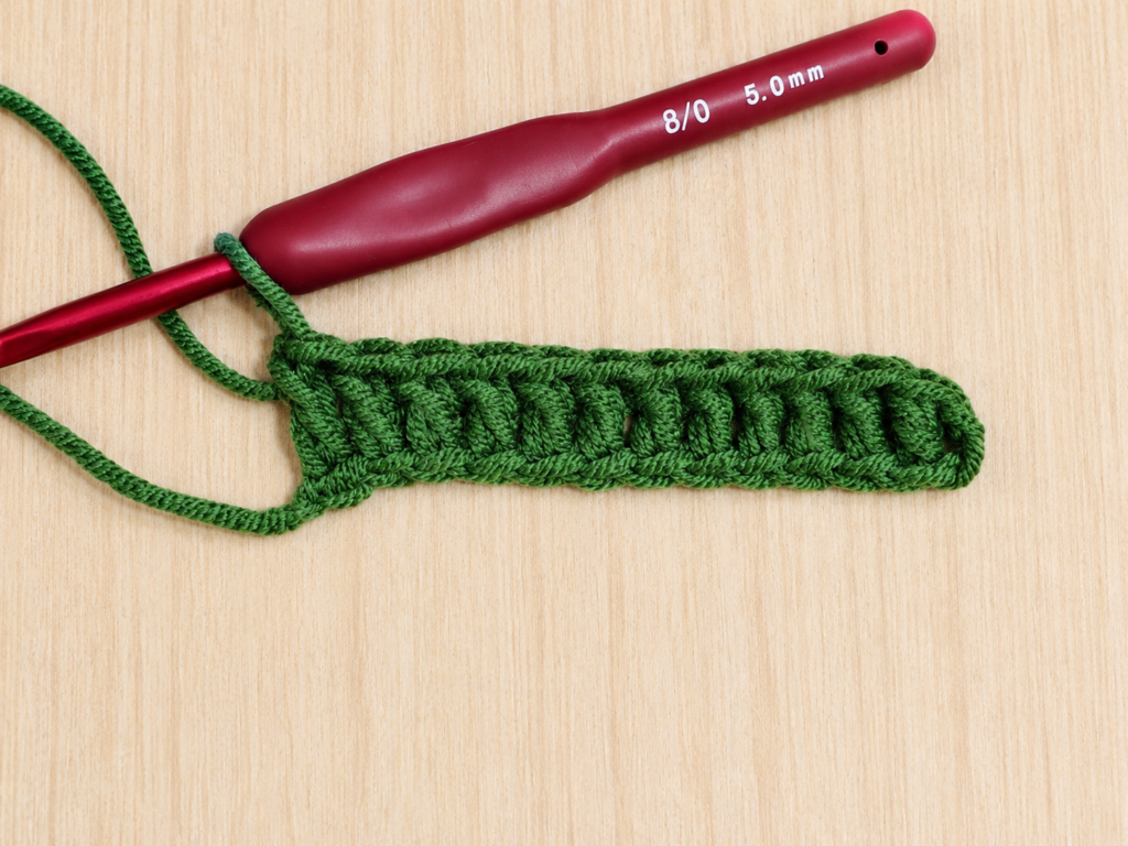 rows of double crochet 