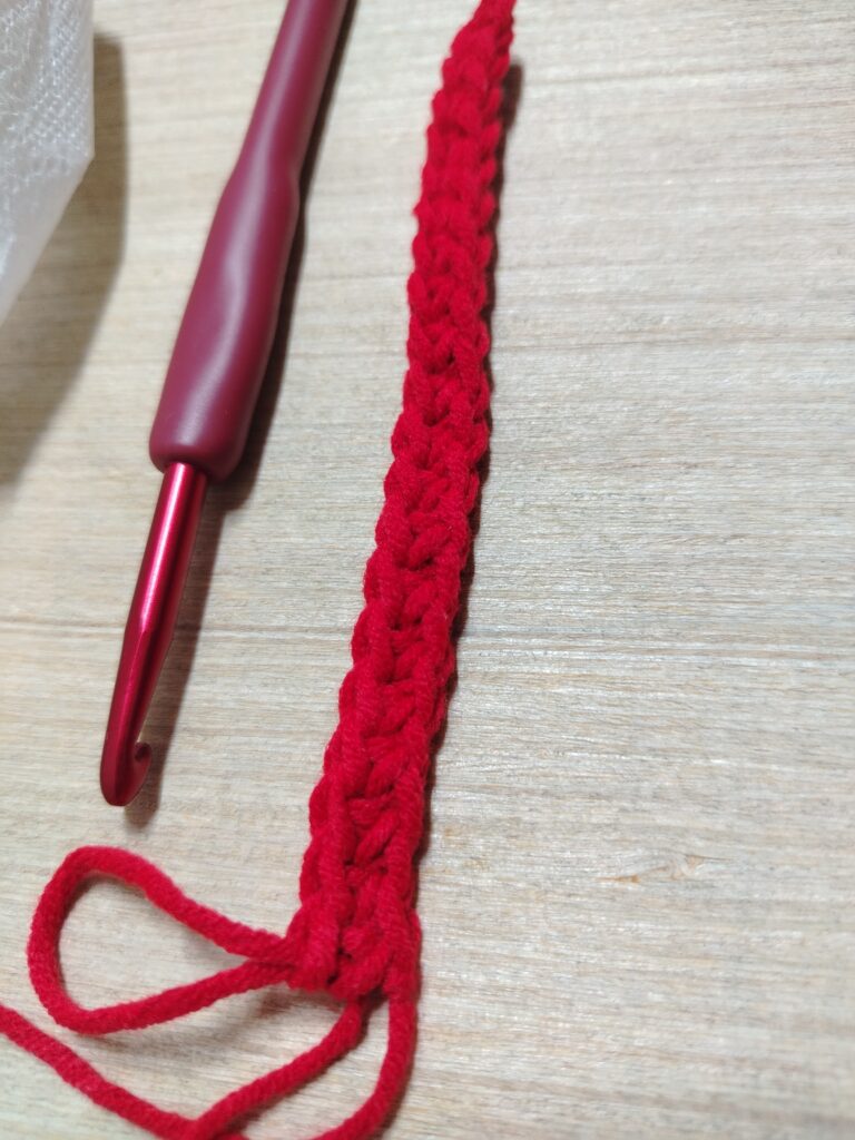 row of single crochet