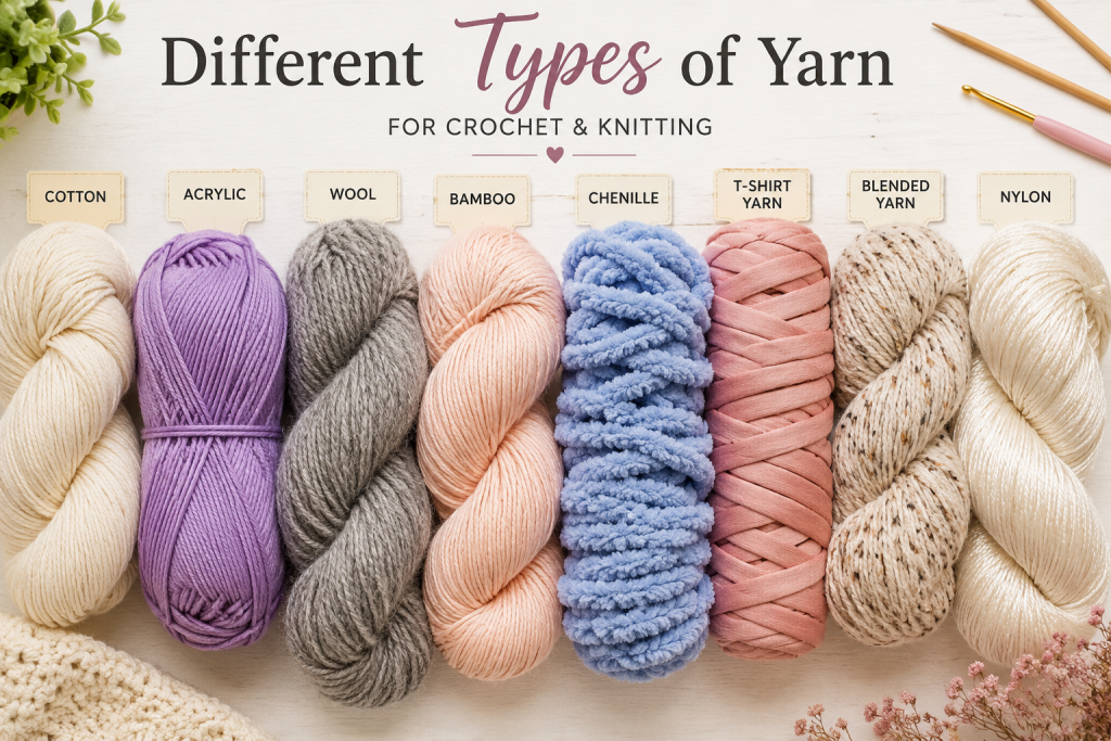 Different Types of Yarn for Crochet