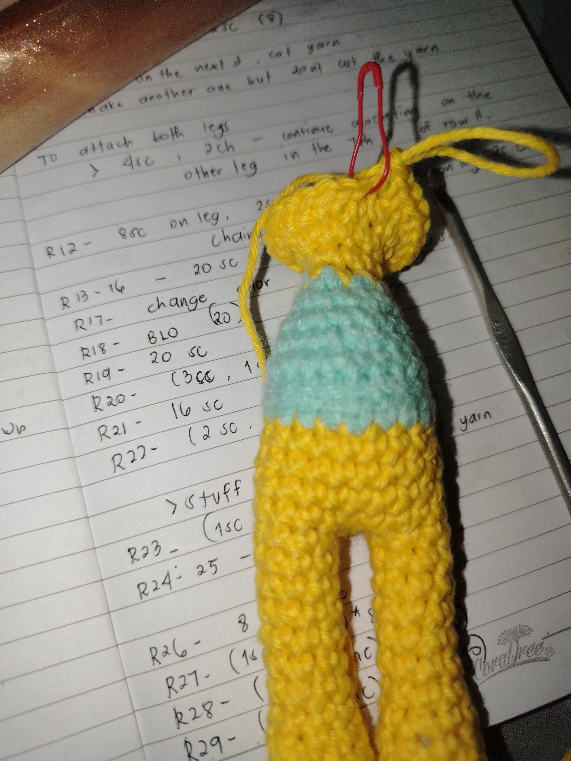 My Joy Amigurumi Progress