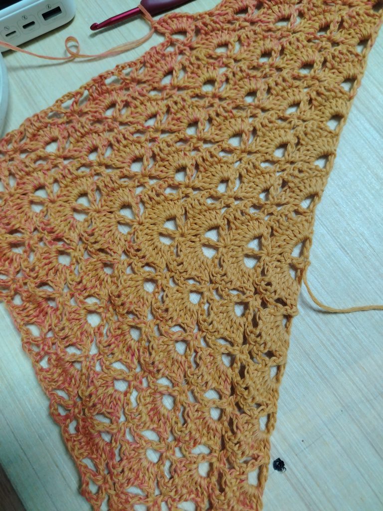 stitching my way forward - gradient triangle