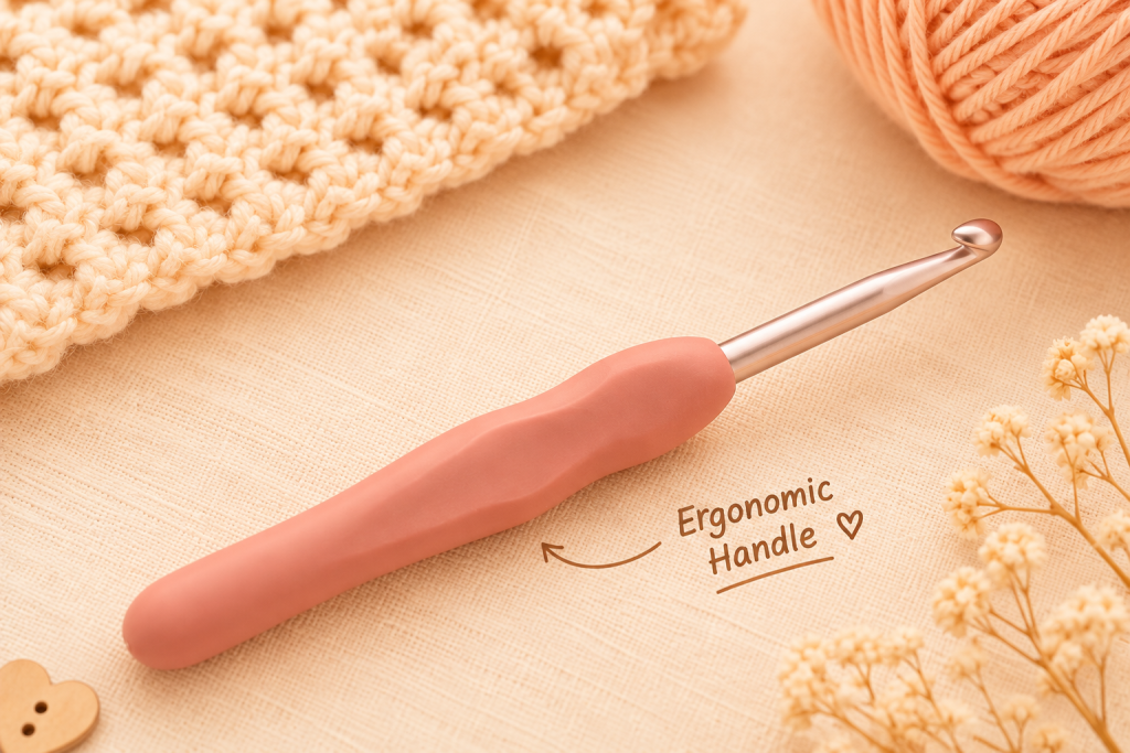 ergonomic crochet hook